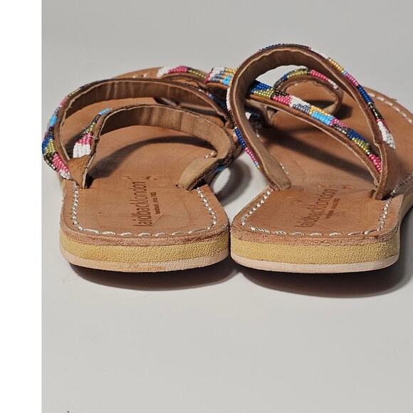 Laidback London Diani Flat Leather Sandal Retro EU 36 - Picture 6 of 6